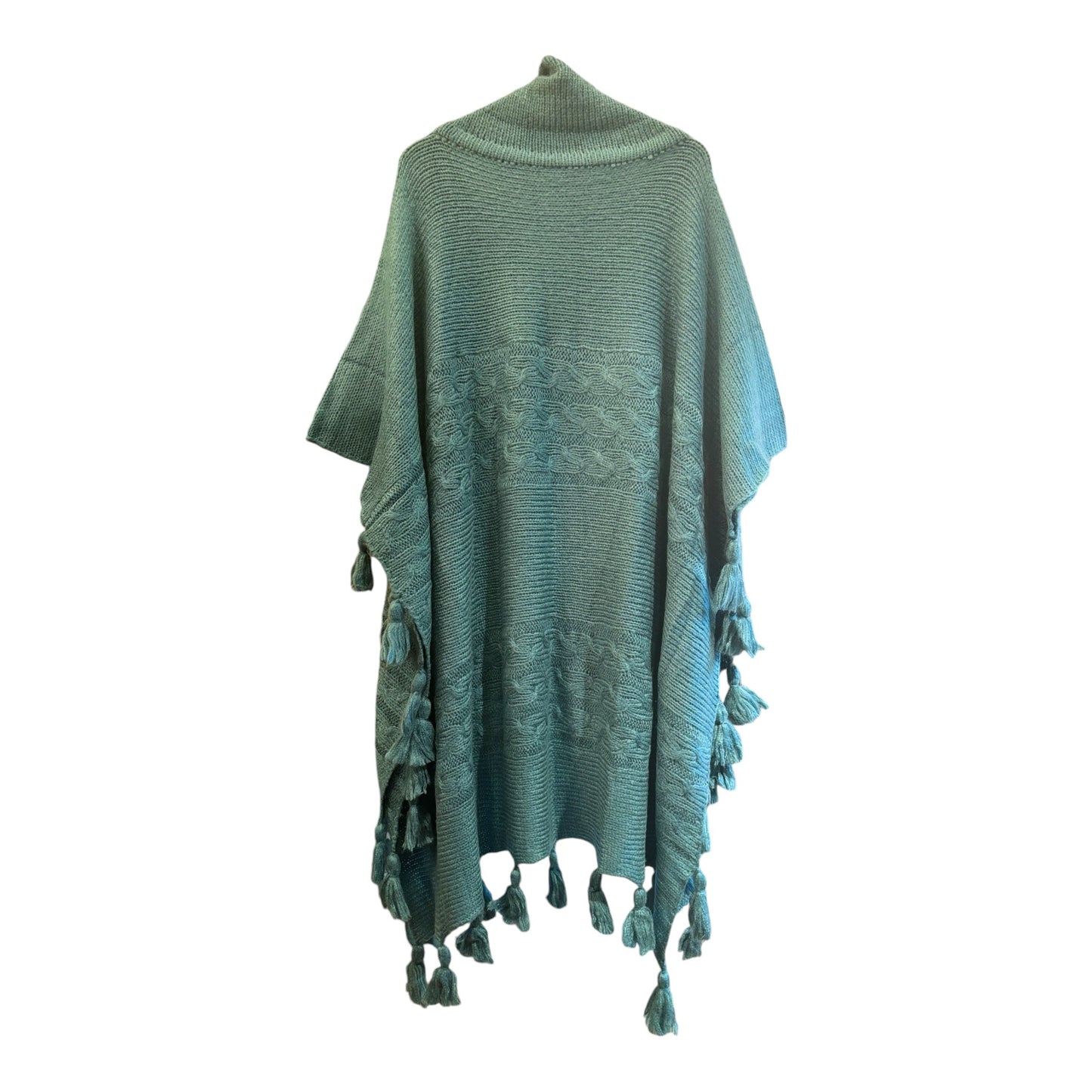 Knitted Poncho Petroil