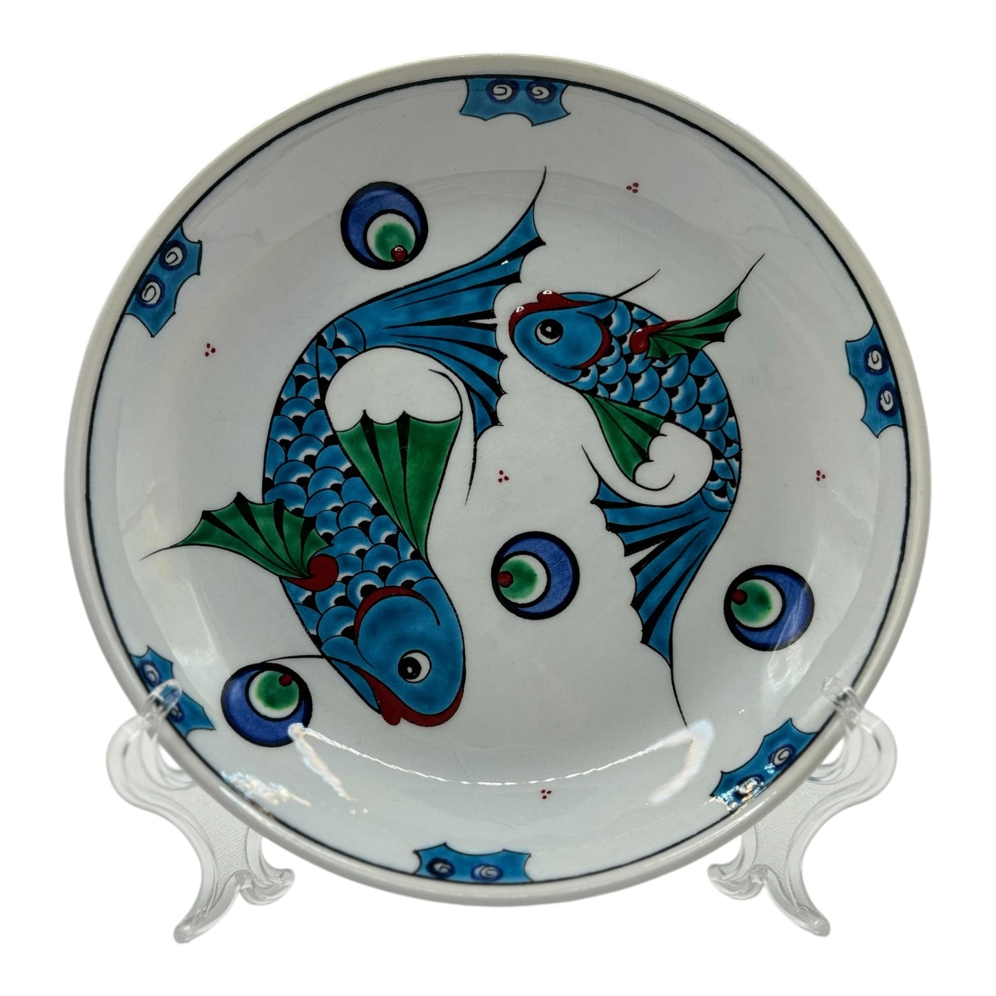 Iznik appetizer plate - fish pattern