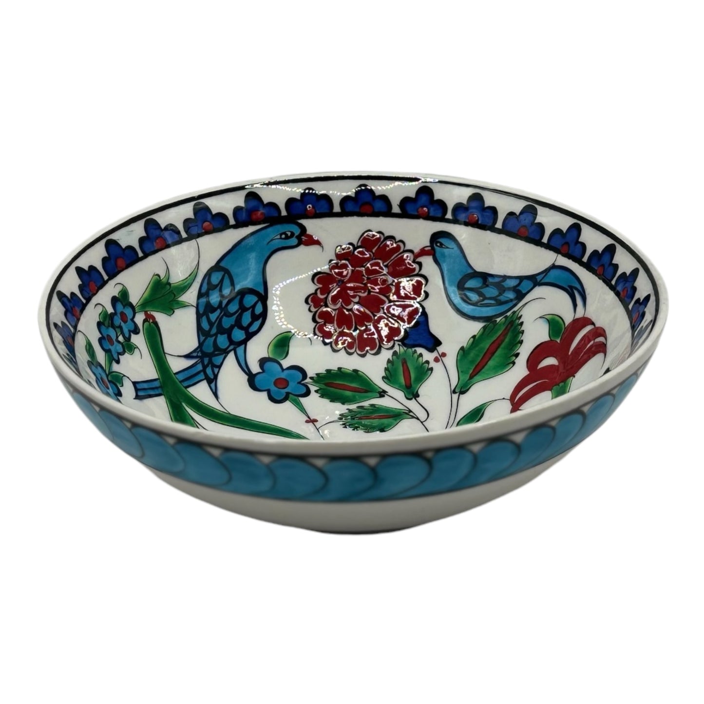 iznik kase - kuş desenli