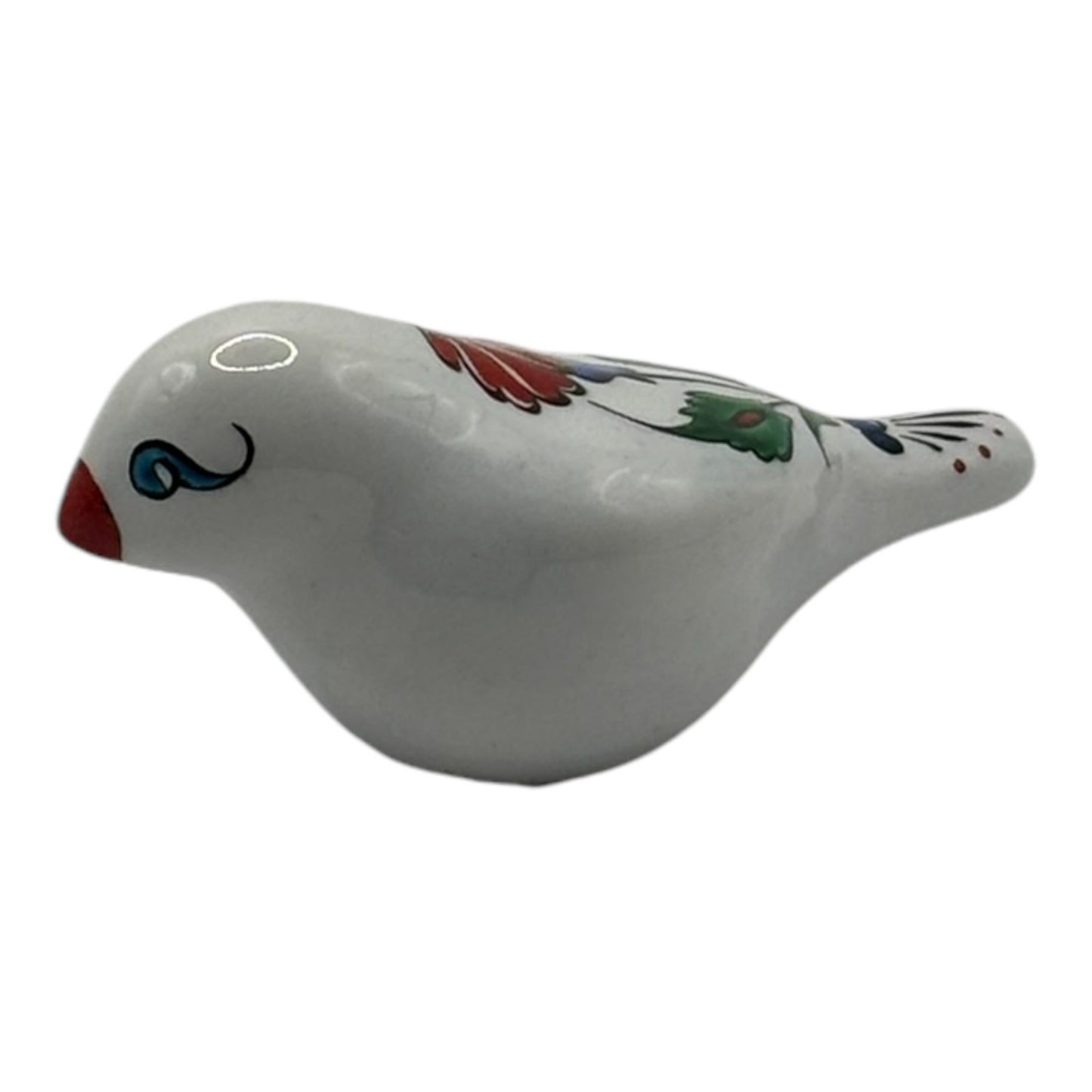 Iznik Ceramic Bird - Floral Pattern Small