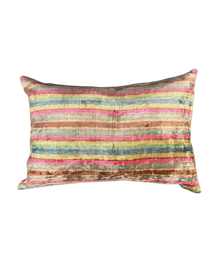 Handmade Uzbek Silk Velvet Pillow