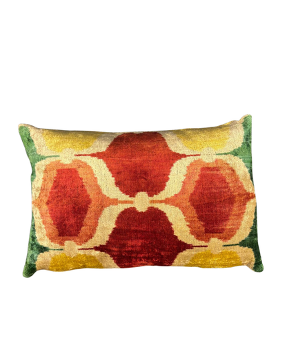 Handmade Uzbek Silk Velvet Pillow