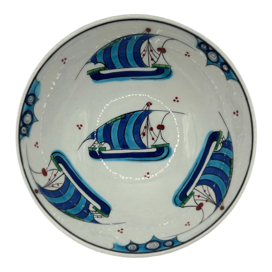 iznik bowl - galleon pattern