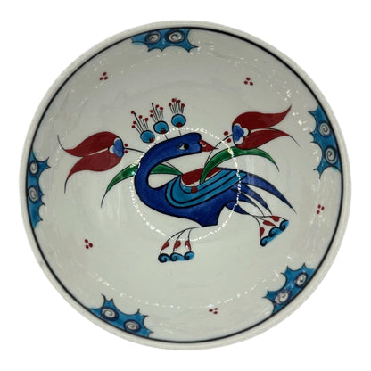 iznik kase - tavus kuşu deseni