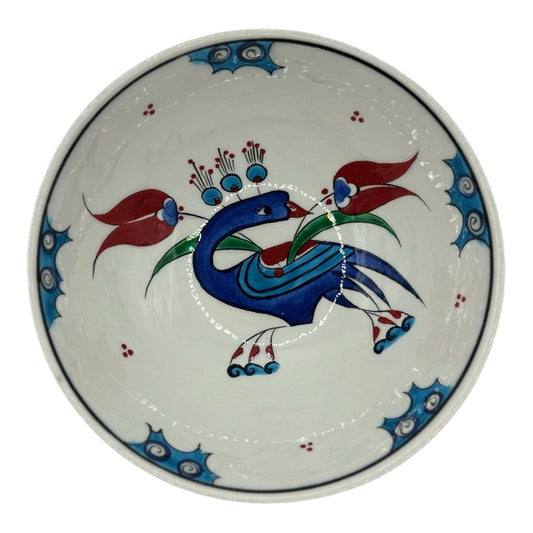 iznik bowl - peacock pattern