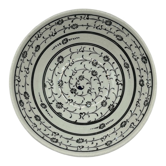 iznik bowl - golden horn pattern black