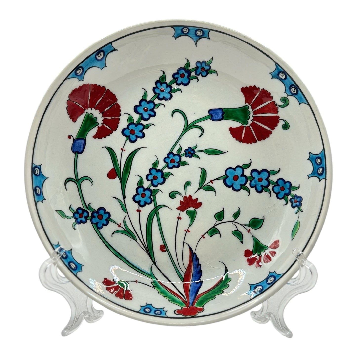 Iznik appetizer plate - carnation pattern