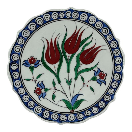 iznik wall decor - tulips and flowers