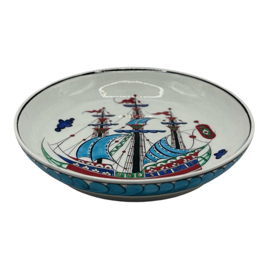 Iznik appetizer plate - ship pattern