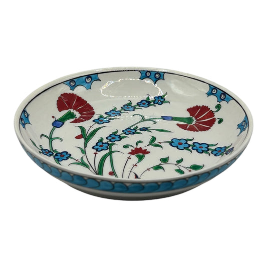 Iznik appetizer plate - carnation pattern
