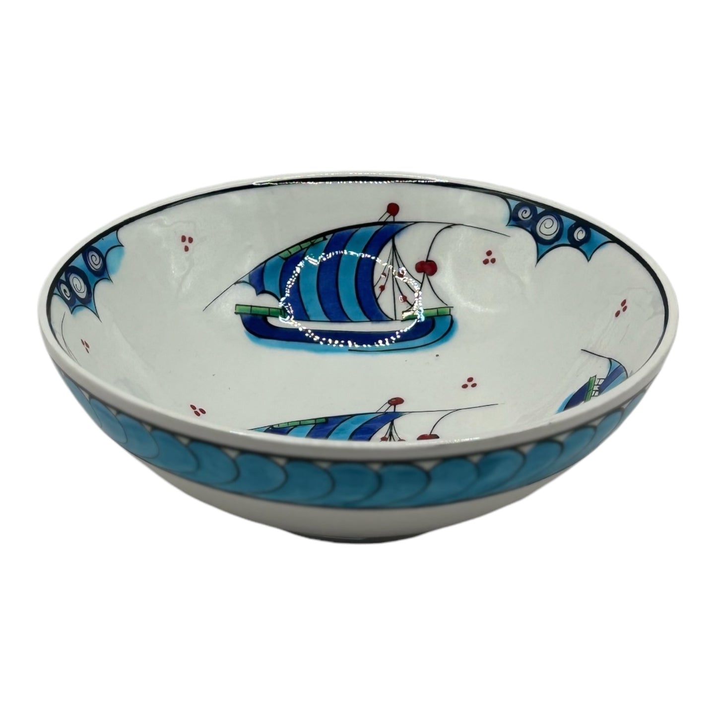 iznik bowl - galleon pattern
