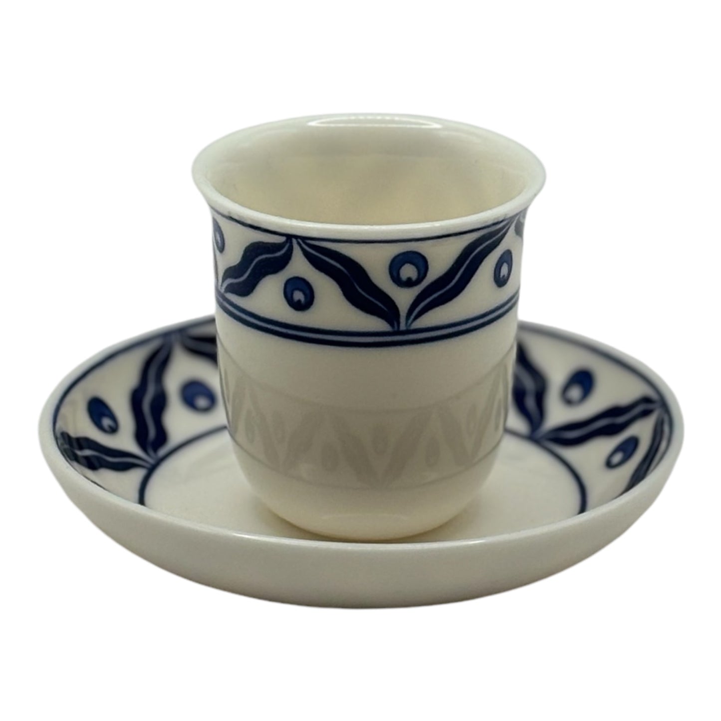 Coffee Cup  and Plate - Cintemani Pattern