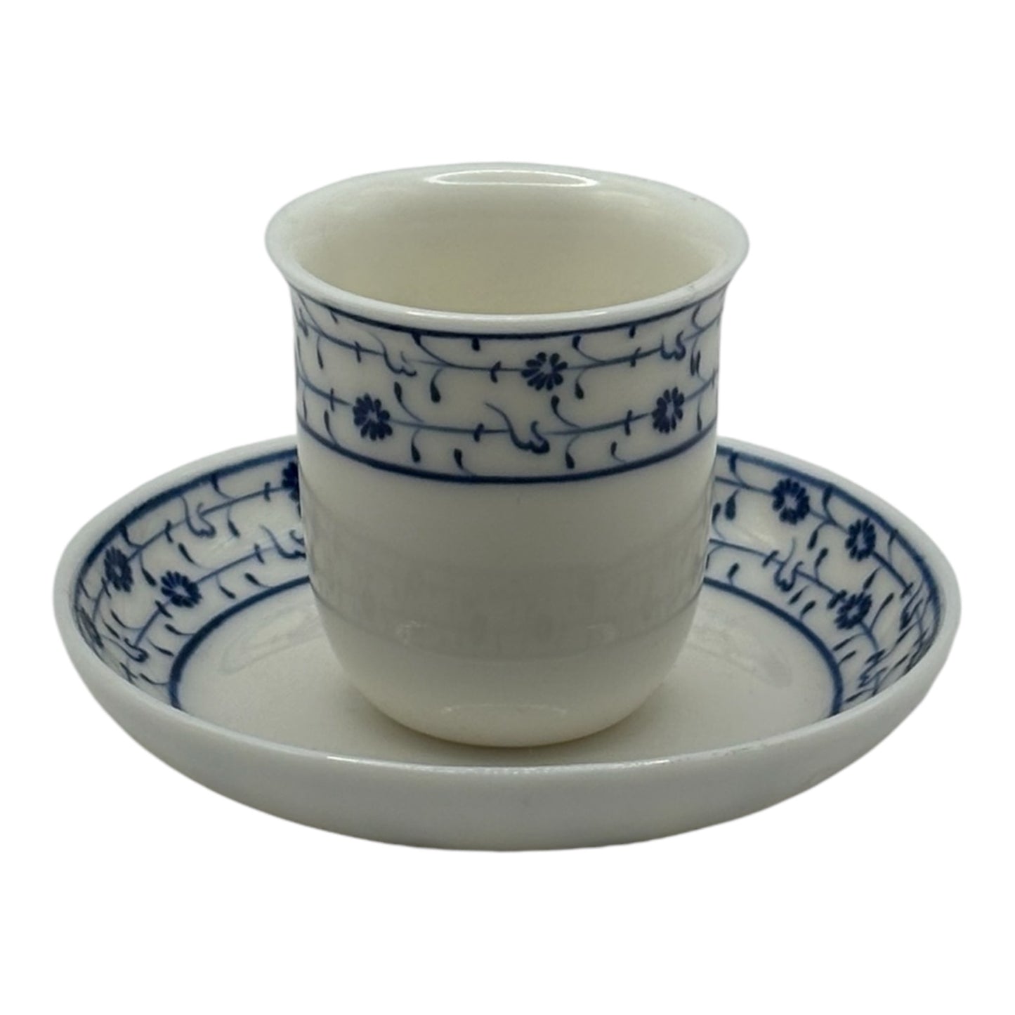 Coffee Cup and Plate - Golden Horn Pattern