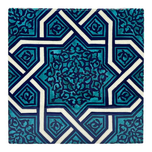 Seljuk Tile From 12th Century 20 cm x 20 cm
