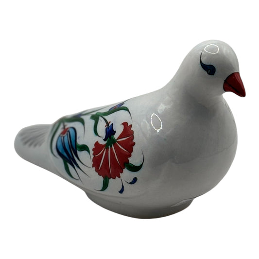 Iznik Ceramic Bird - Carnation Pattern Large