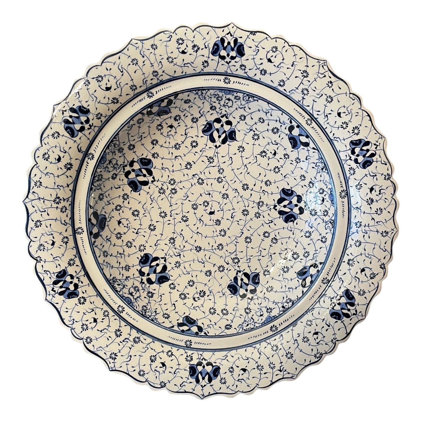 Iznik Deep Plate - Golden Horn Blue