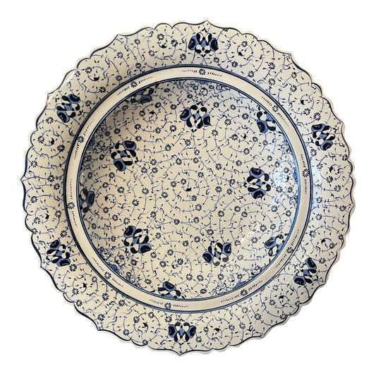 Iznik Deep Plate - Golden Horn Blue