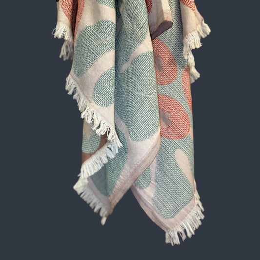 100% Cotton Turkish Towel - Flowers