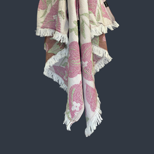 100% Cotton Turkish Towel - Bougainvillea