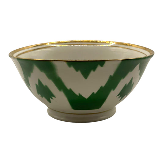 Uzbek Bowl - Green Ikat