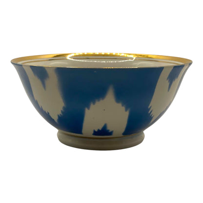 Uzbek Bowl - Turquoise Ikat