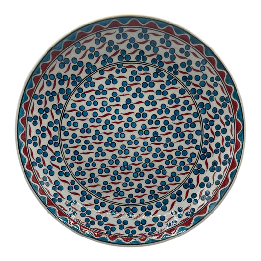 Iznik Deep Plate - Cintemani Pattern