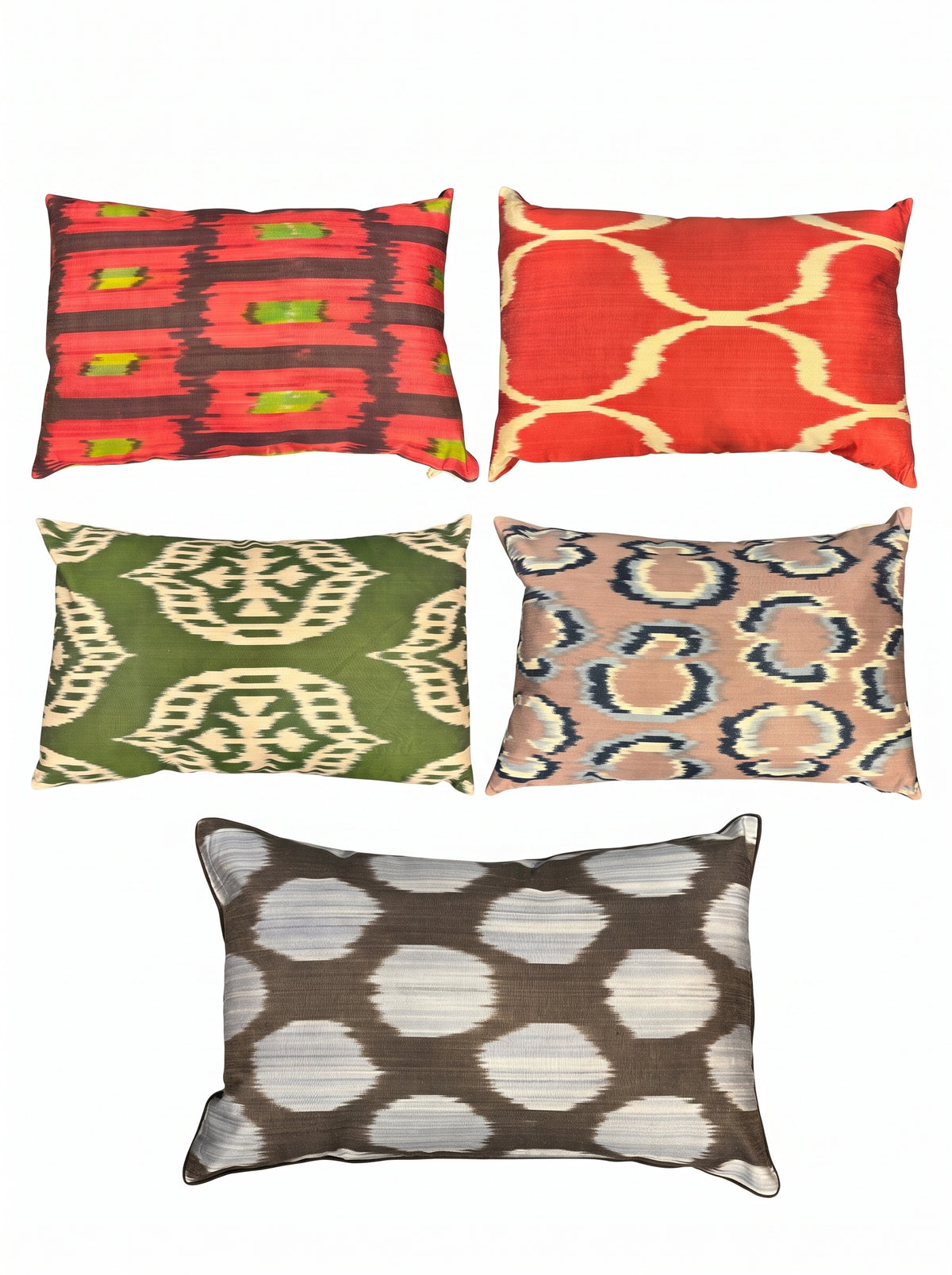 Handmade Uzbek Silk Ikat Pillow